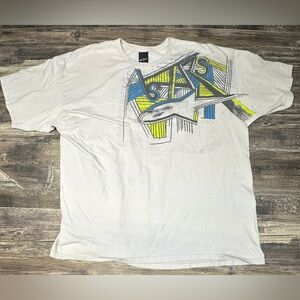Y2K Alpinestars Graphic Tee Neon Motorsport Streetwear Mens XL - GUC